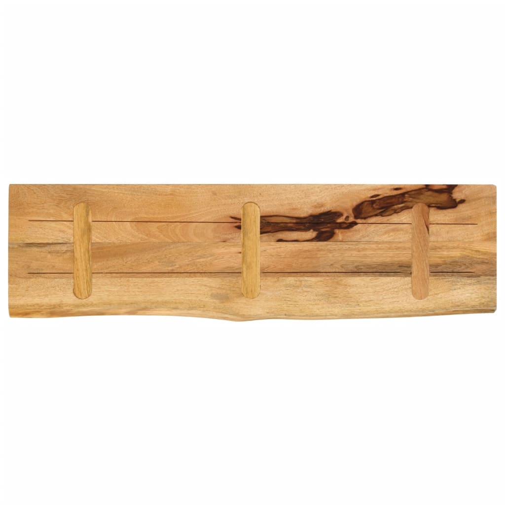 vidaXL Επιφάνεια Τραπεζιού 100x40x3,8 εκ. Live Edge Μασίφ Ξύλο Μάνγκο