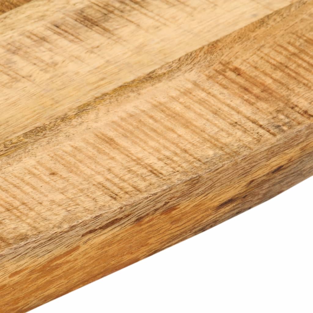 vidaXL Επιφάνεια Τραπεζιού 80x80x3,8 εκ. Live Edge Μασίφ Ξύλο Μάνγκο