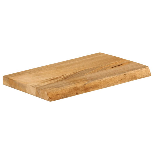vidaXL Επιφάνεια Τραπεζιού 40x20x2,5 εκ. Live Edge Μασίφ Ξύλο Μάνγκο