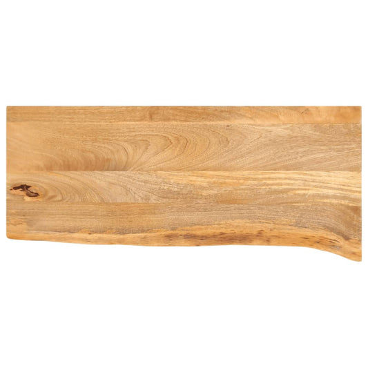 vidaXL Επιφάνεια Τραπεζιού 140x30x2,5 εκ. Live Edge Μασίφ Ξύλο Μάνγκο