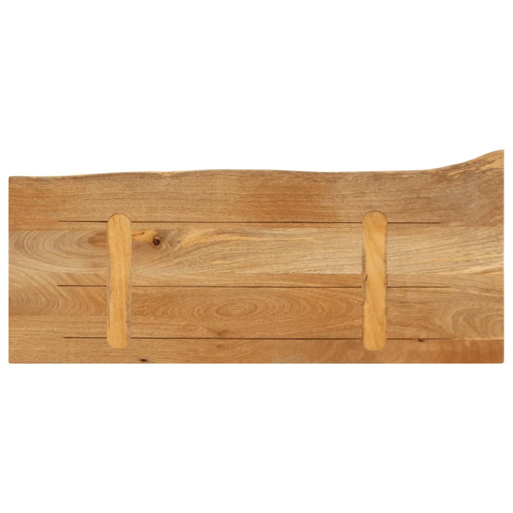 vidaXL Επιφάνεια Τραπεζιού 140x30x2,5 εκ. Live Edge Μασίφ Ξύλο Μάνγκο
