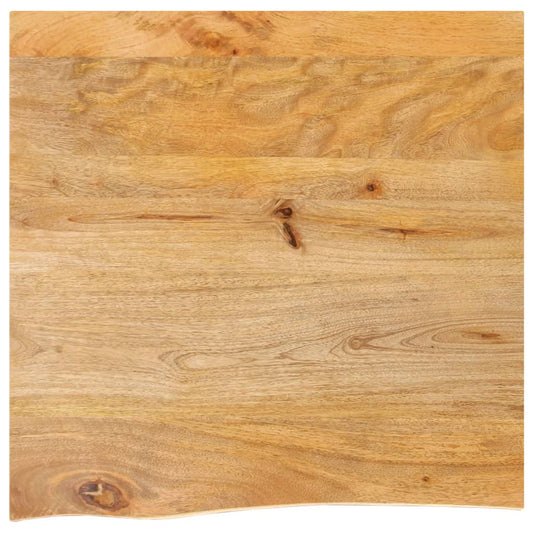vidaXL Επιφάνεια Τραπεζιού 40x40x2,5 εκ. Live Edge Μασίφ Ξύλο Μάνγκο