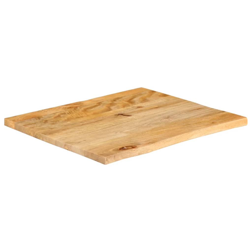vidaXL Επιφάνεια Τραπεζιού 40x40x2,5 εκ. Live Edge Μασίφ Ξύλο Μάνγκο