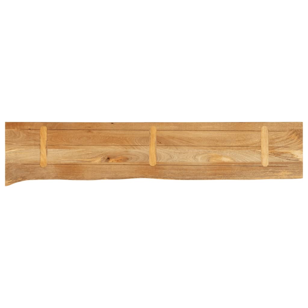 vidaXL Επιφάνεια Τραπεζιού 140x40x2,5 εκ. Live Edge Μασίφ Ξύλο Μάνγκο