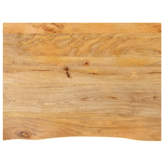 vidaXL Επιφάνεια Τραπεζιού 70x60x2,5 εκ. Live Edge Μασίφ Ξύλο Μάνγκο