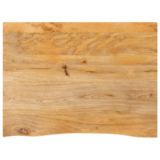 vidaXL Επιφάνεια Τραπεζιού 90x60x2,5 εκ. Live Edge Μασίφ Ξύλο Μάνγκο