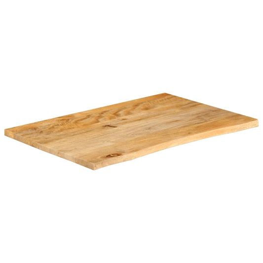 vidaXL Επιφάνεια Τραπεζιού 90x60x2,5 εκ. Live Edge Μασίφ Ξύλο Μάνγκο