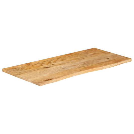 vidaXL Επιφάνεια Τραπεζιού 110x60x2,5 εκ. Live Edge Μασίφ Ξύλο Μάνγκο