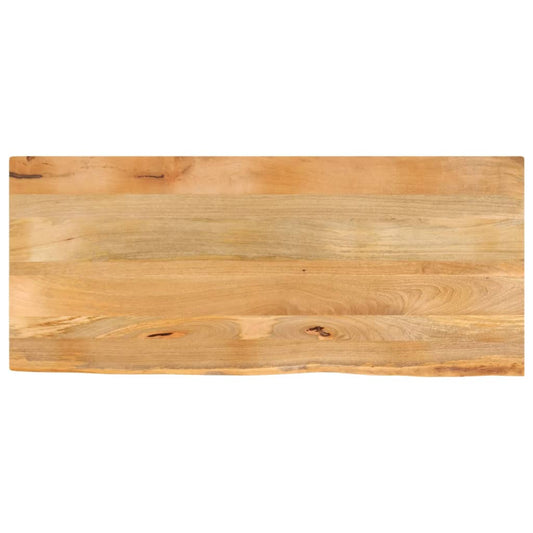 vidaXL Επιφάνεια Τραπεζιού 140x60x2,5 εκ. Live Edge Μασίφ Ξύλο Μάνγκο