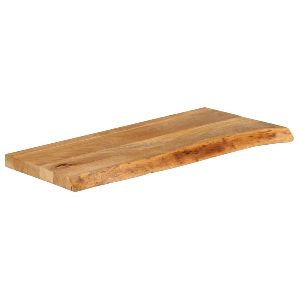vidaXL Επιφάνεια Τραπεζιού 90x20x3,8 εκ. Live Edge Μασίφ Ξύλο Μάνγκο