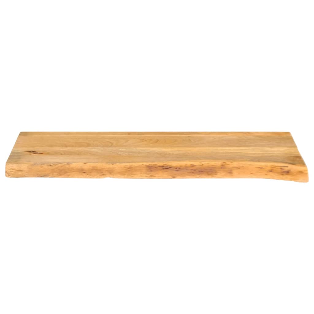vidaXL Επιφάνεια Τραπεζιού 90x20x3,8 εκ. Live Edge Μασίφ Ξύλο Μάνγκο