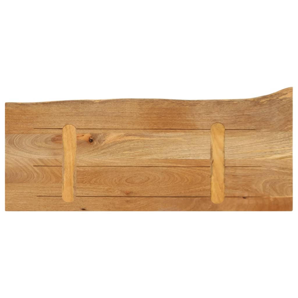 vidaXL Επιφάνεια Τραπεζιού 90x20x3,8 εκ. Live Edge Μασίφ Ξύλο Μάνγκο