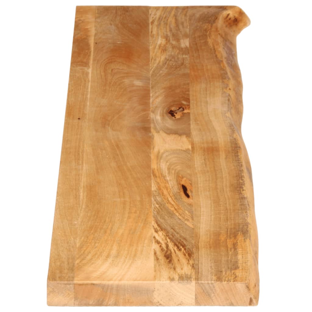 vidaXL Επιφάνεια Τραπεζιού 140x20x3,8 εκ. Live Edge Μασίφ Ξύλο Μάνγκο