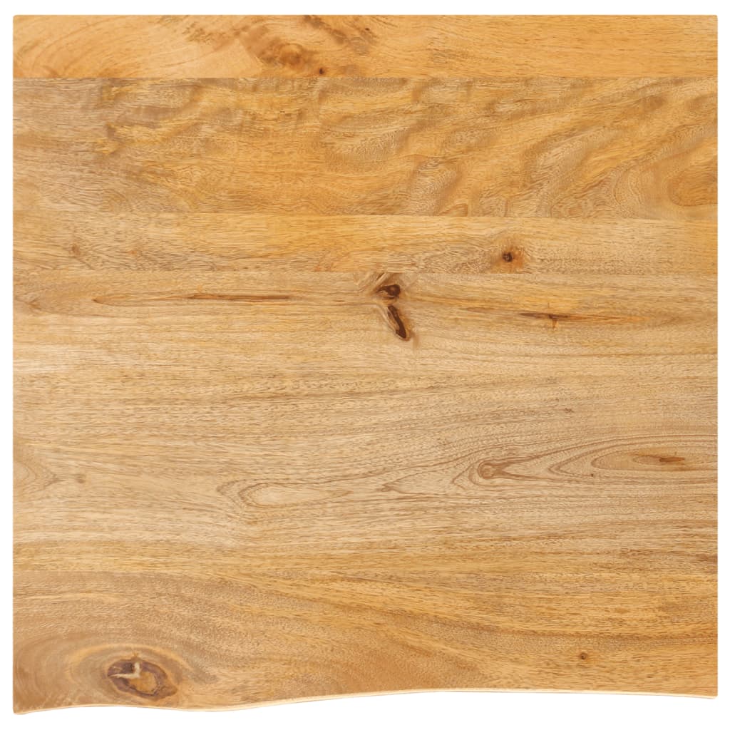 vidaXL Επιφάνεια Τραπεζιού 40x40x3,8 εκ. Live Edge Μασίφ Ξύλο Μάνγκο