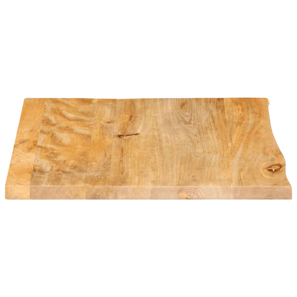 vidaXL Επιφάνεια Τραπεζιού 40x40x3,8 εκ. Live Edge Μασίφ Ξύλο Μάνγκο