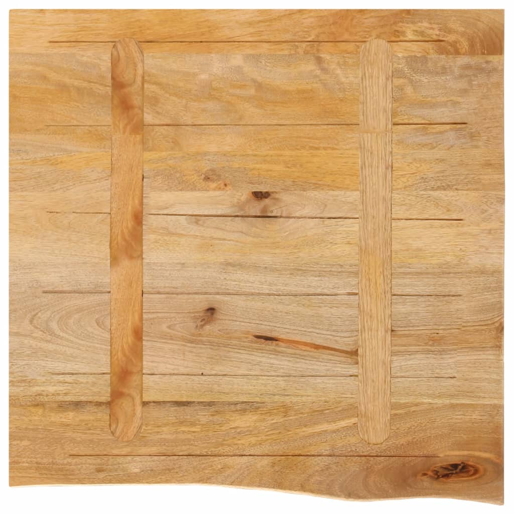 vidaXL Επιφάνεια Τραπεζιού 40x40x3,8 εκ. Live Edge Μασίφ Ξύλο Μάνγκο