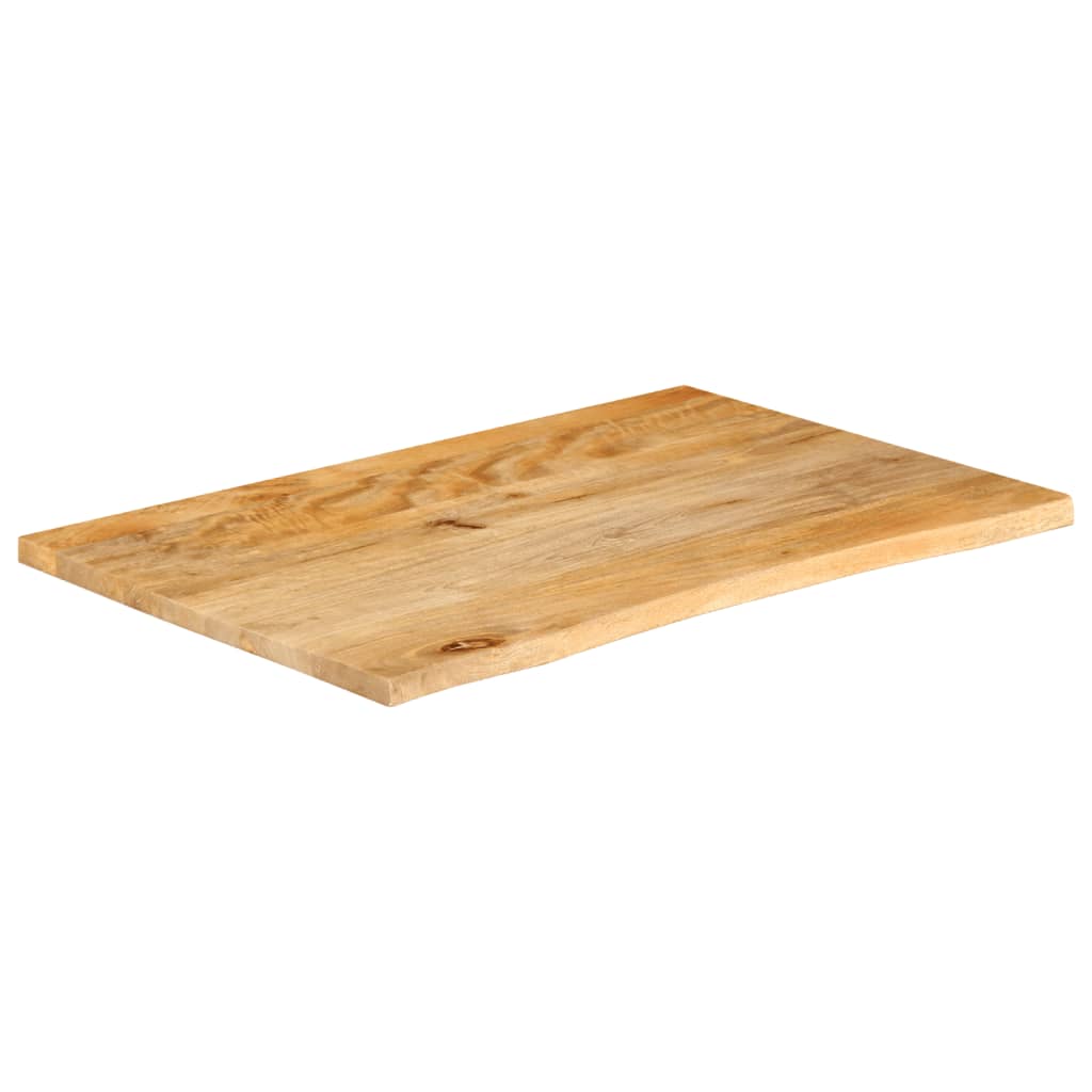 vidaXL Επιφάνεια Τραπεζιού 80x60x3,8 εκ. Live Edge Μασίφ Ξύλο Μάνγκο