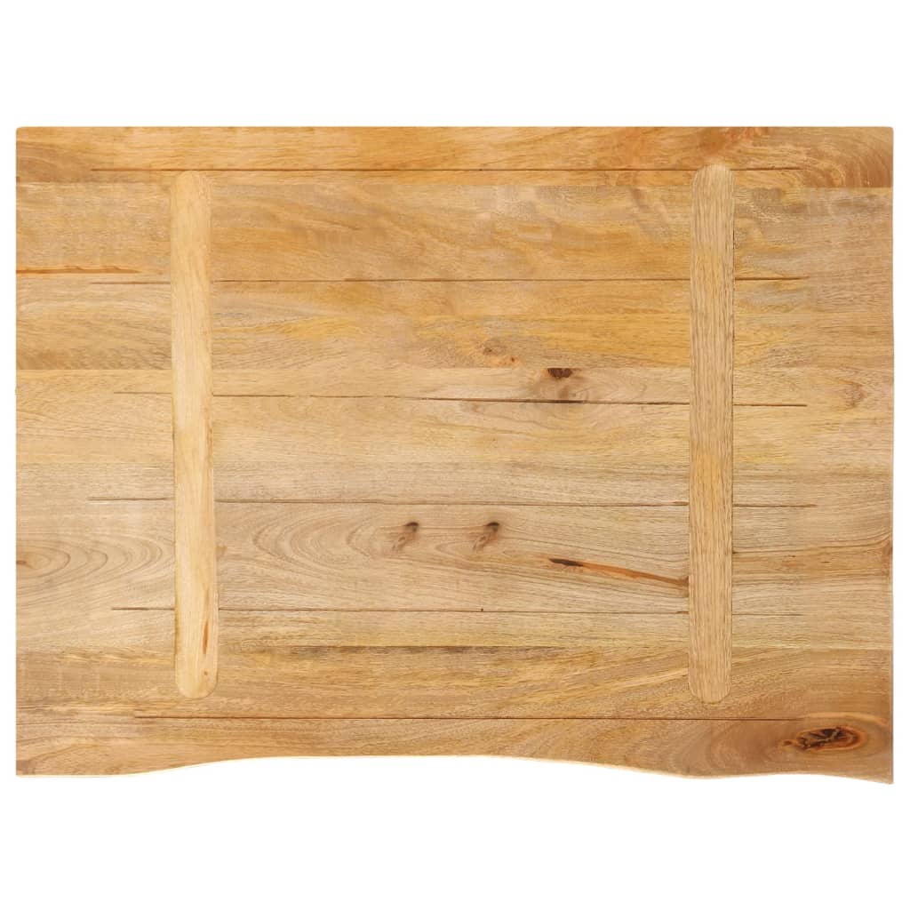 vidaXL Επιφάνεια Τραπεζιού 80x60x3,8 εκ. Live Edge Μασίφ Ξύλο Μάνγκο