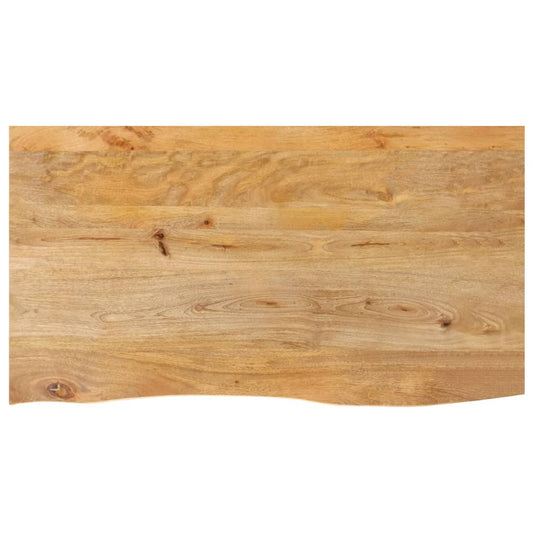 vidaXL Επιφάνεια Τραπεζιού 100x60x3,8 εκ. Live Edge Μασίφ Ξύλο Μάνγκο