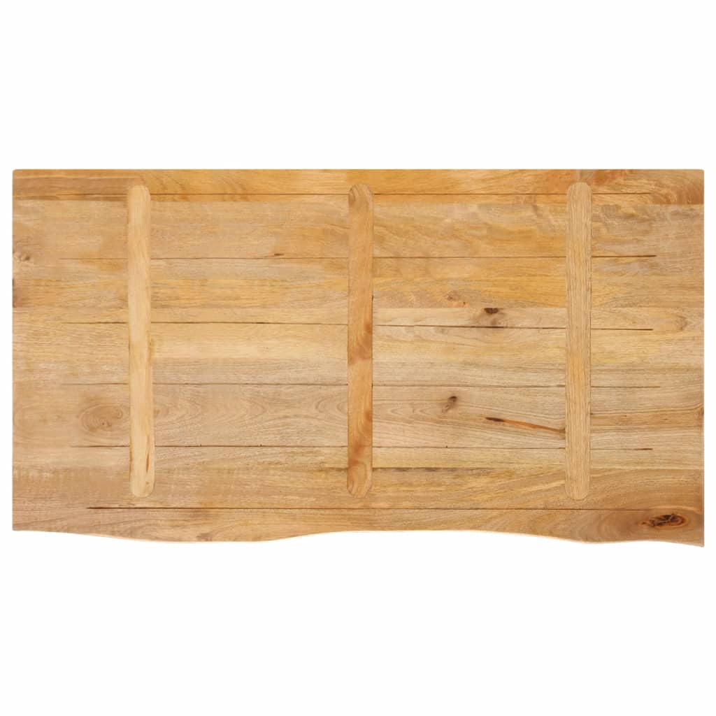 vidaXL Επιφάνεια Τραπεζιού 100x60x3,8 εκ. Live Edge Μασίφ Ξύλο Μάνγκο