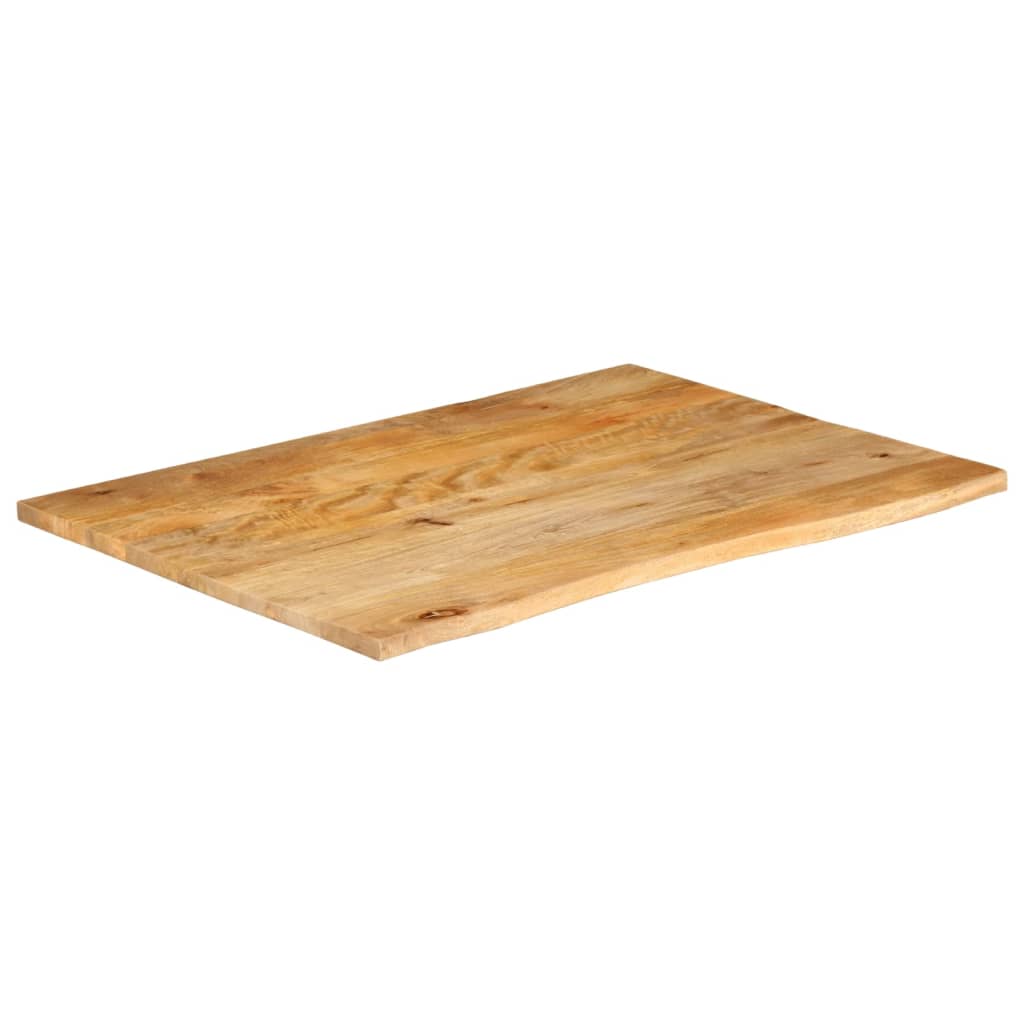 vidaXL Επιφάνεια Τραπεζιού 90x80x3,8 εκ. Live Edge Μασίφ Ξύλο Μάνγκο