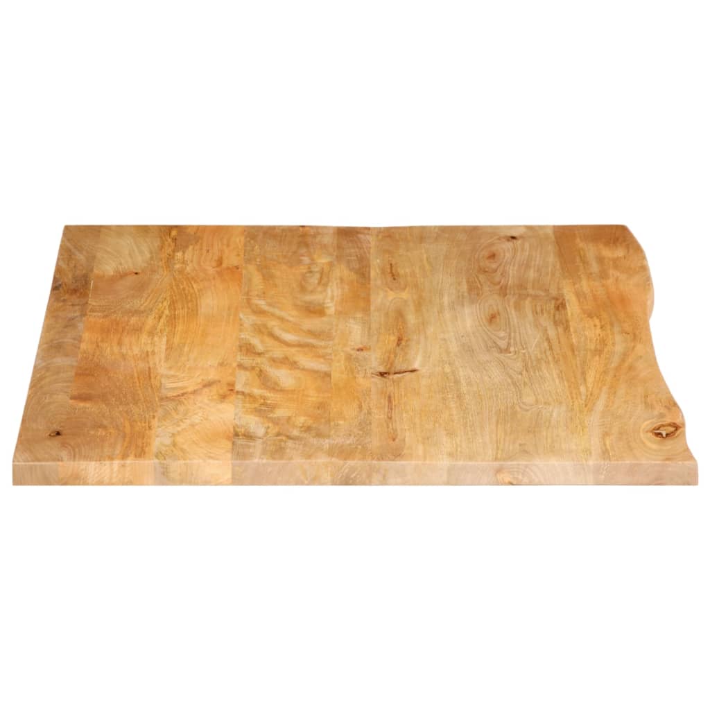 vidaXL Επιφάνεια Τραπεζιού 90x80x3,8 εκ. Live Edge Μασίφ Ξύλο Μάνγκο