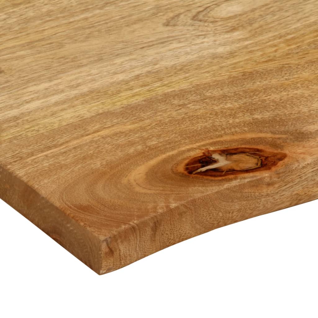 vidaXL Επιφάνεια Τραπεζιού 90x80x3,8 εκ. Live Edge Μασίφ Ξύλο Μάνγκο