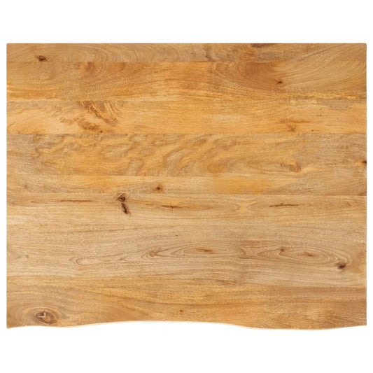 vidaXL Επιφάνεια Τραπεζιού 100x80x3,8 εκ. Live Edge Μασίφ Ξύλο Μάνγκο