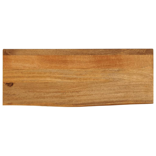 vidaXL Επιφάνεια Τραπεζιού 70x40x2,5 εκ. Live Edge Μασίφ Ξύλο Μάνγκο