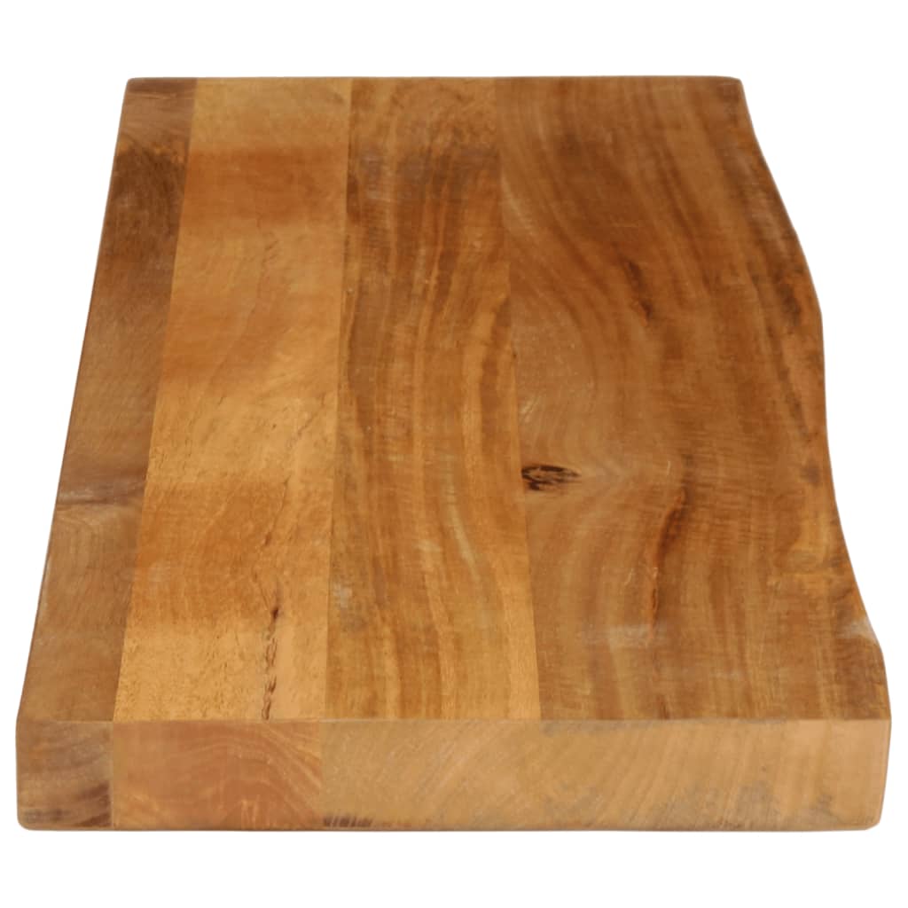 vidaXL Επιφάνεια Τραπεζιού 120x30x3,8 εκ. Live Edge Μασίφ Ξύλο Μάνγκο