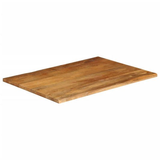 vidaXL Επιφάνεια Τραπεζιού 100x80x3,8 εκ. Live Edge Μασίφ Ξύλο Μάνγκο