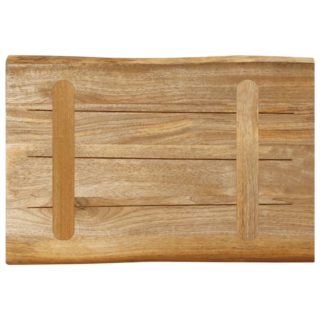 vidaXL Επιφάνεια Τραπεζιού 70x40x3,8 εκ. Live Edge Μασίφ Ξύλο Μάνγκο
