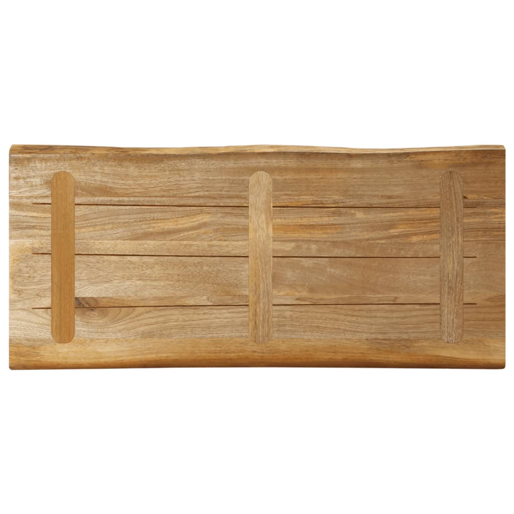 vidaXL Επιφάνεια Τραπεζιού 100x40x3,8 εκ. Live Edge Μασίφ Ξύλο Μάνγκο