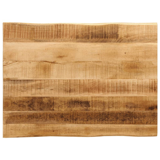 vidaXL Επιφάνεια Τραπεζιού 80x60x3,8 εκ. Live Edge Μασίφ Ξύλο Μάνγκο