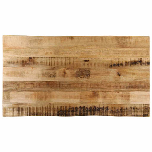 vidaXL Επιφάνεια Τραπεζιού 100x60x3,8 εκ. Live Edge Μασίφ Ξύλο Μάνγκο