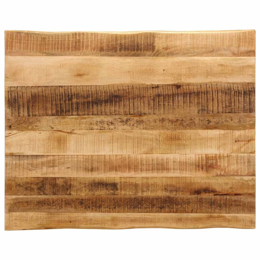 vidaXL Επιφάνεια Τραπεζιού Live Edge 100x80x3,8 εκ. από Μασίφ Ξύλο Ακατέργαστου Μάνγκο