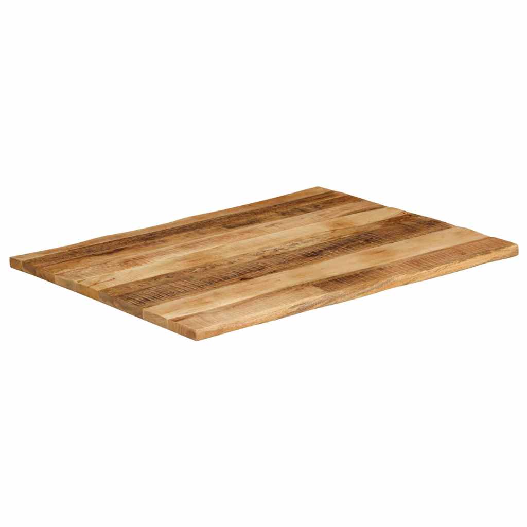 vidaXL Επιφάνεια Τραπεζιού Live Edge 100x80x3,8 εκ. από Μασίφ Ξύλο Ακατέργαστου Μάνγκο