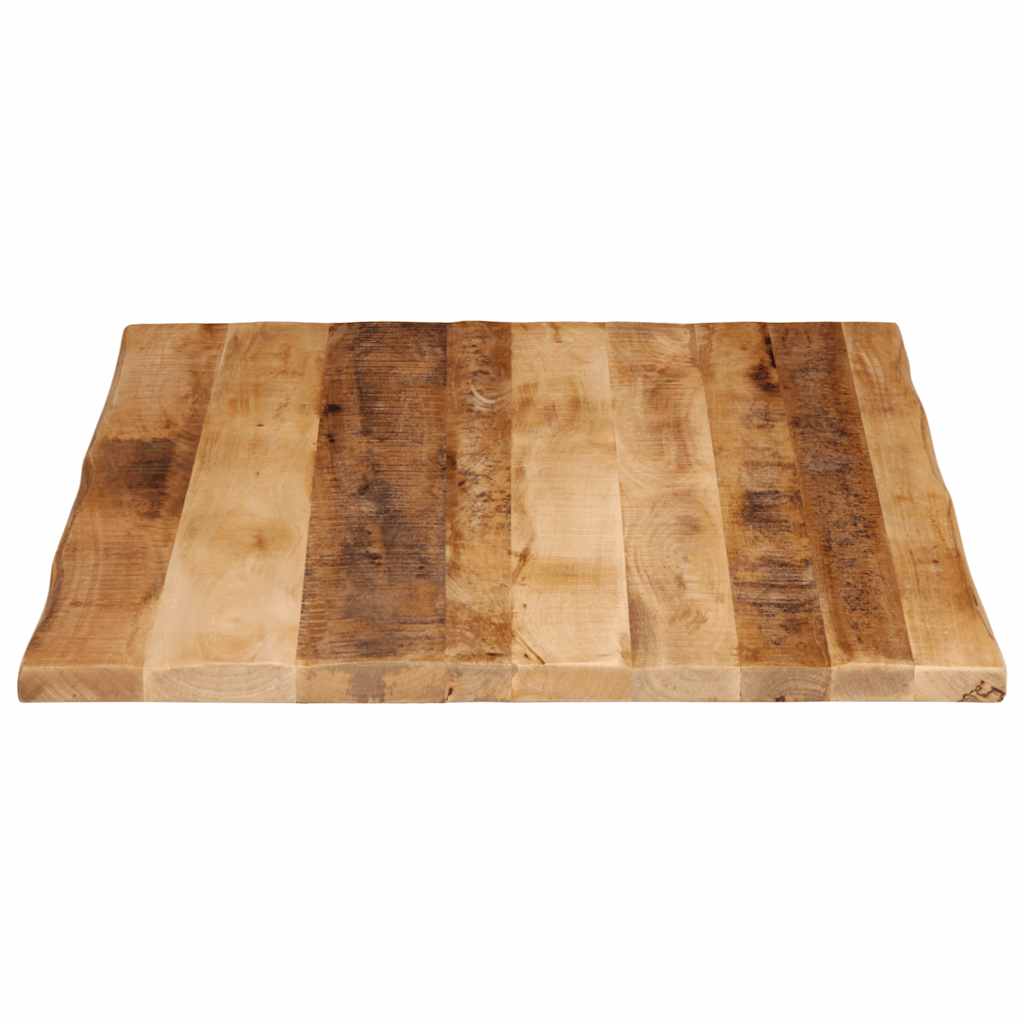 vidaXL Επιφάνεια Τραπεζιού Live Edge 100x80x3,8 εκ. από Μασίφ Ξύλο Ακατέργαστου Μάνγκο