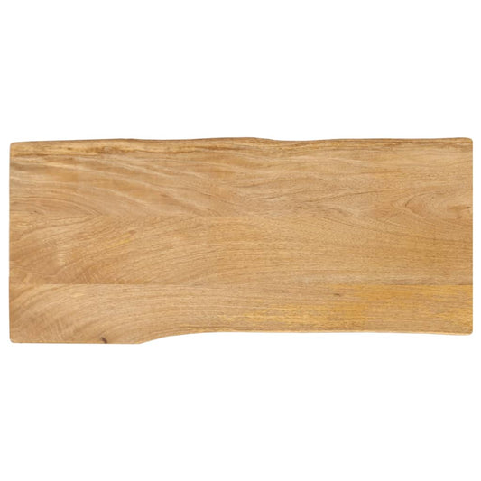 vidaXL Επιφάνεια Τραπεζιού 90x40x2,5 εκ. Live Edge Μασίφ Ξύλο Μάνγκο