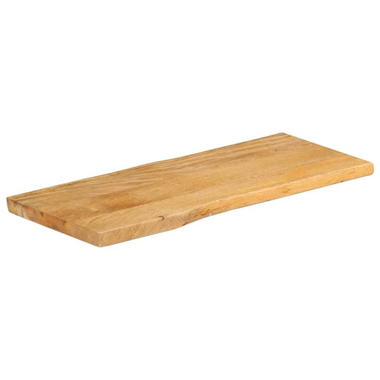 vidaXL Επιφάνεια Τραπεζιού 90x40x2,5 εκ. Live Edge Μασίφ Ξύλο Μάνγκο