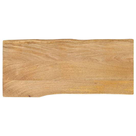 vidaXL Επιφάνεια Τραπεζιού 100x40x2,5 εκ. Live Edge Μασίφ Ξύλο Μάνγκο