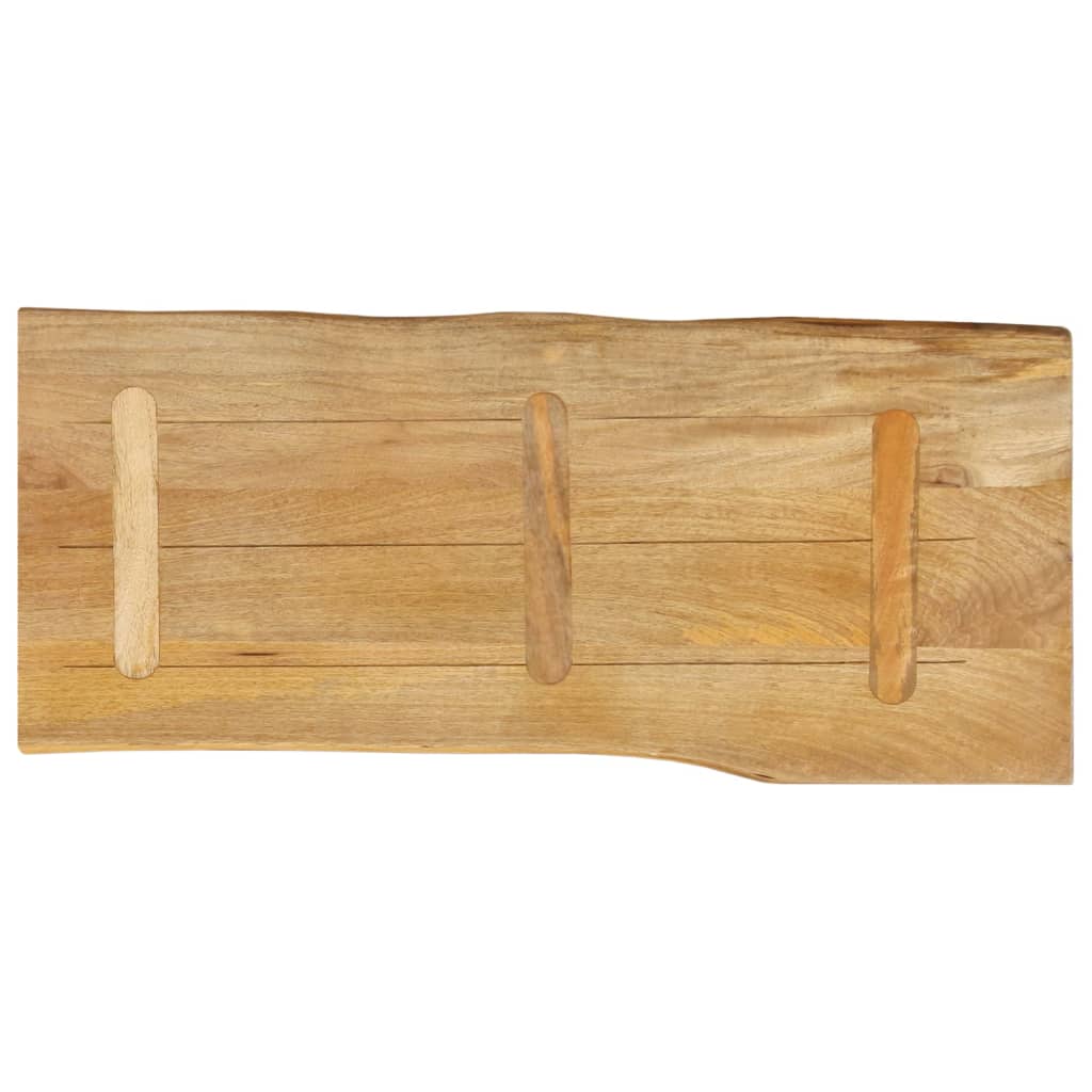 vidaXL Επιφάνεια Τραπεζιού 100x40x2,5 εκ. Live Edge Μασίφ Ξύλο Μάνγκο