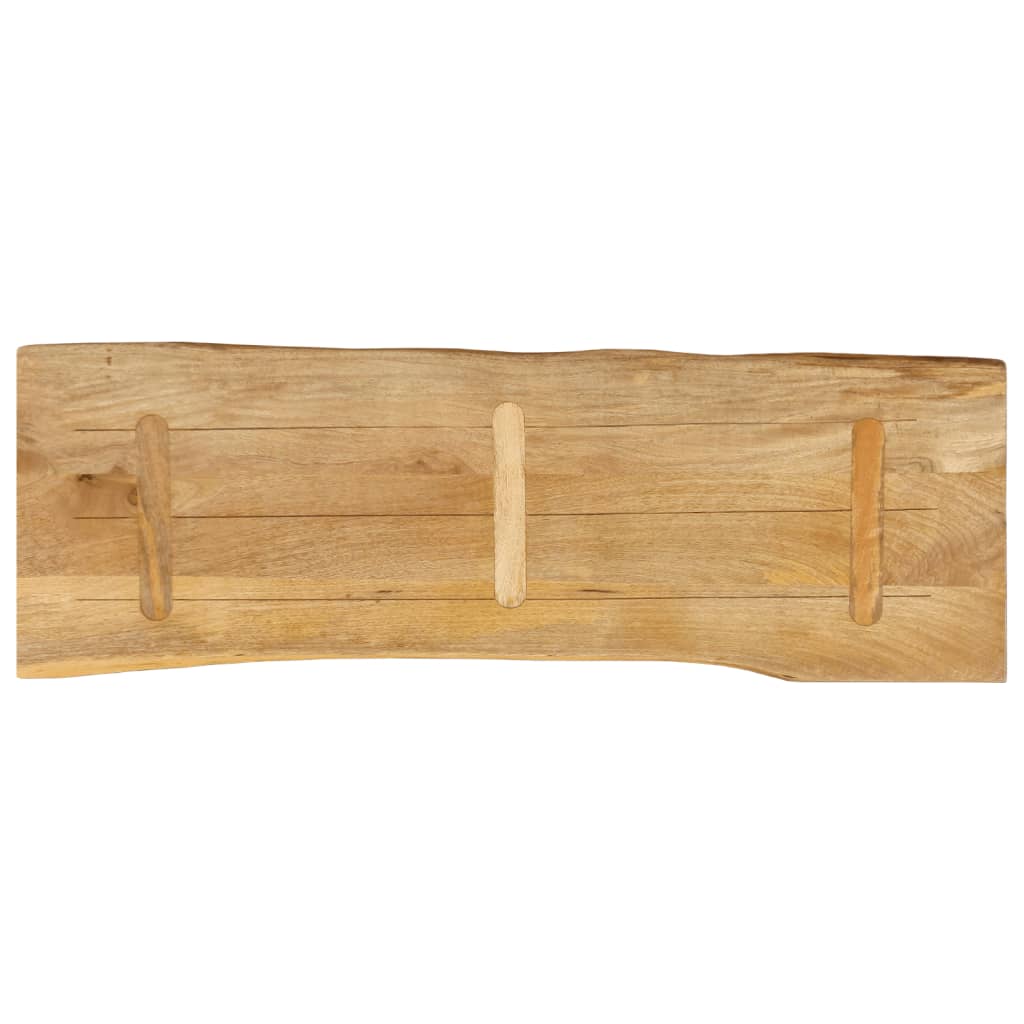 vidaXL Επιφάνεια Τραπεζιού 120x40x2,5 εκ. Live Edge Μασίφ Ξύλο Μάνγκο