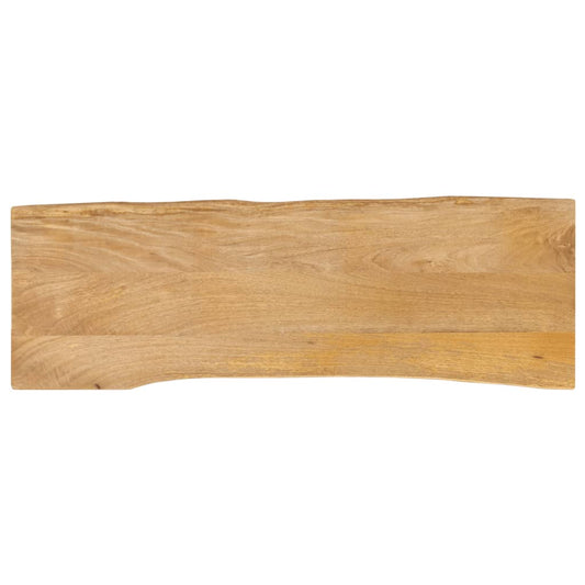 vidaXL Επιφάνεια Τραπεζιού 140x40x2,5 εκ. Live Edge Μασίφ Ξύλο Μάνγκο