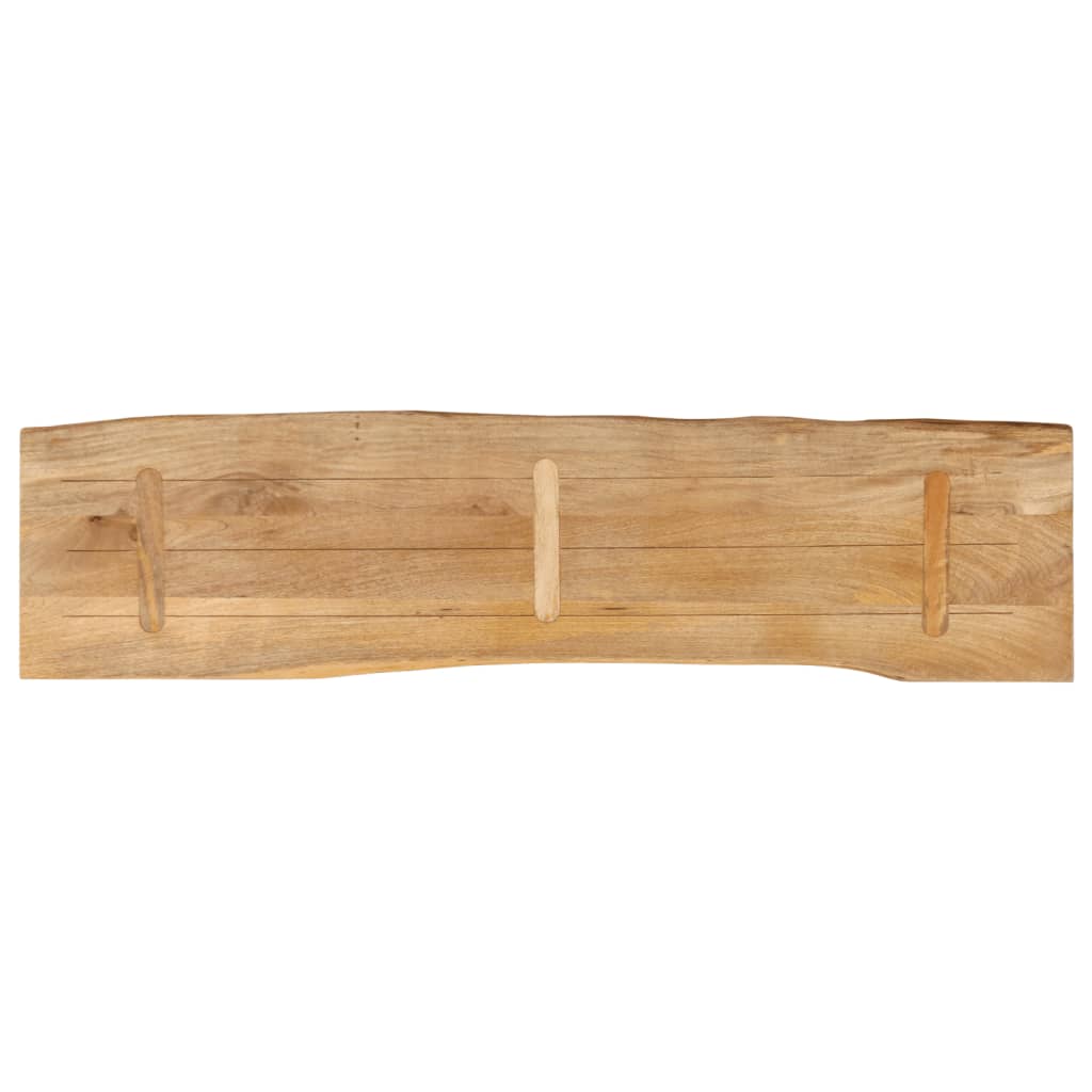 vidaXL Επιφάνεια Τραπεζιού 160x40x2,5 εκ. Live Edge Μασίφ Ξύλο Μάνγκο