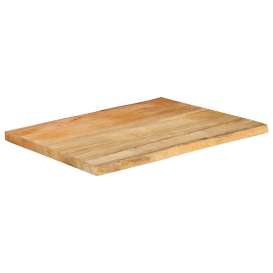 vidaXL Επιφάνεια Τραπεζιού 90x60x2,5 εκ. Live Edge Μασίφ Ξύλο Μάνγκο