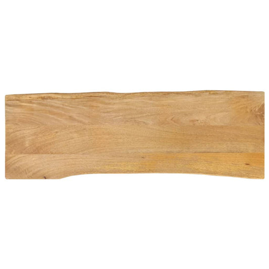 vidaXL Επιφάνεια Τραπεζιού 140x40x3,8 εκ. Live Edge Μασίφ Ξύλο Μάνγκο