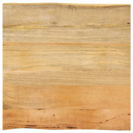 vidaXL Επιφάνεια Τραπεζιού 60x60x3,8 εκ. Live Edge Μασίφ Ξύλο Μάνγκο