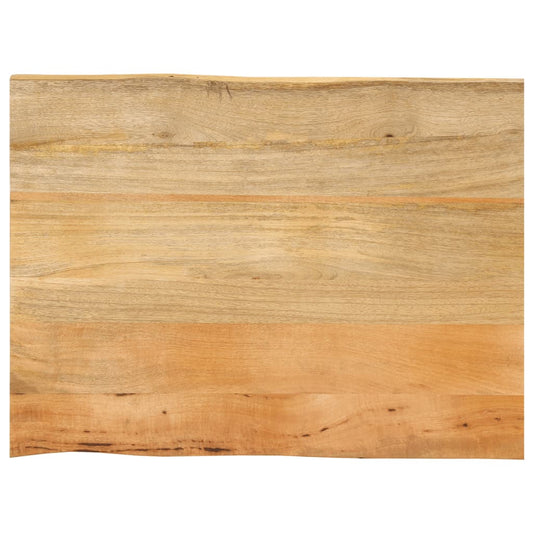 vidaXL Επιφάνεια Τραπεζιού 70x60x3,8 εκ. Live Edge Μασίφ Ξύλο Μάνγκο