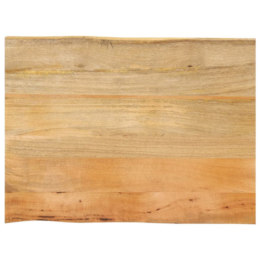 vidaXL Επιφάνεια Τραπεζιού 90x60x3,8 εκ. Live Edge Μασίφ Ξύλο Μάνγκο